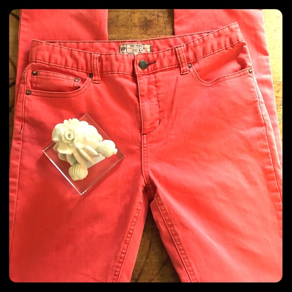 Free People Pants - 👖Free People Coral Denim Jeans, size 28